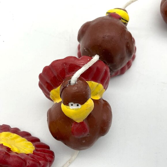 Lillian Vernon Small Fall Thanksgiving Turkey Candle Garland Decor - Picture 5 of 5